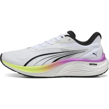 Pánská sportovní obuv Pánská běžecká obuv Puma ELECTRIFY NITRO 4 10 Bílá, Černá, Žlutá, Růžová