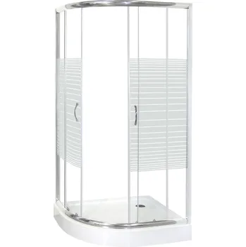 Kerra Madera 100x80 čtvrtkruhový sprchový kout s vaničkou Orientace: Levá, MADERA100X80L