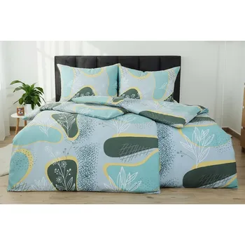 Bytový textil Zimní Bavlněné povlečení BASIC ONES mint