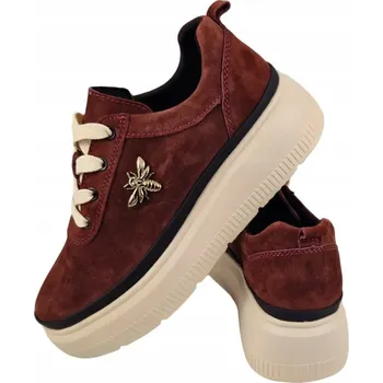 Dámské polobotky Dámské polobotky Vinceza 41495 Bordó - Velikost 37