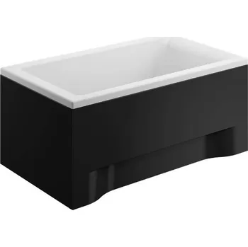 Polimat Capri krycí panel boční + čelní, černý Délka vany: 160cm, 10278_160