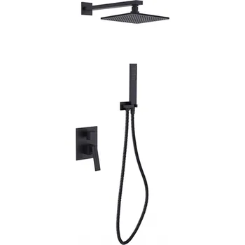 Sprchový panel Aplomo Aspira II podomítkový sprchový set, black, BP-AII-CZ