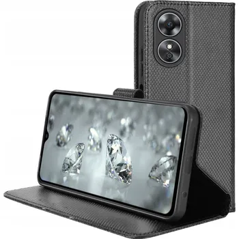 Pouzdro na mobilní telefon Flipové pouzdro BBE CASE pro Oppo A38 4G DIAMOND WALLET černé