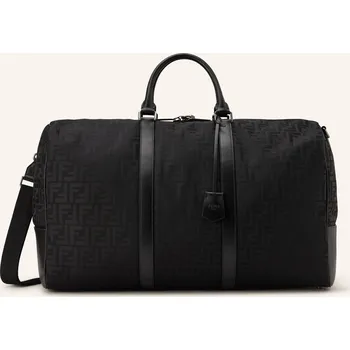 Cestovní taška Fendi Pánská Cestovní Taška Ff Large, černá / stříbrná, one size