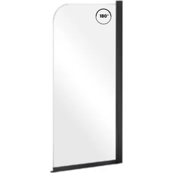 Besco Prime 1 jednodílná vanová zástěna, black, PNPB-1S