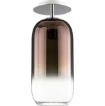 Stropní Lampa Artemide, Gople, stmívatelné, Bronzová / starobylá mosaz, Obývací pokoj, Sklo, Design