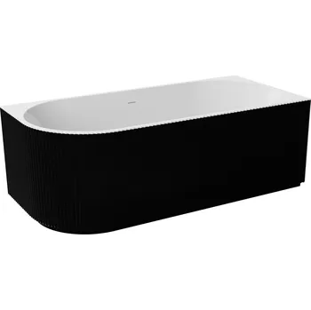 Vana Besco Denaya volně stojící akrylátová vana, black Délka vany: 170cm, Orientace: Levá, WASB-170DLC