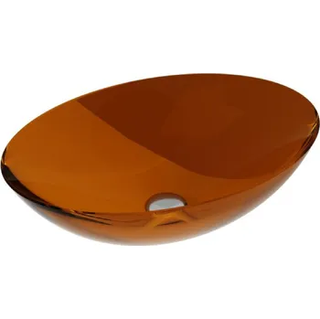 Umyvadlo Besco Anya pryskyřicové umyvadlo na desku, Earth Rust, UMA-50-ERC