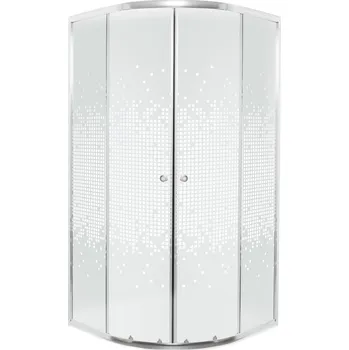 Kerra Pixel White čtvrtkruhový sprchový kout Rozměr koutu: 80x80cm, 13220_80X