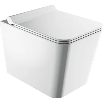 Klozet Aplomo Boston WC závěsné se sedátkem, rimless, BOSTONMWBP