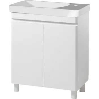 Koupelnový nábytek Lavedo Vivace White Mini 55 koupelnová skříňka s umyvadlem, lesk, VIVACE-TN-1-55-MINI