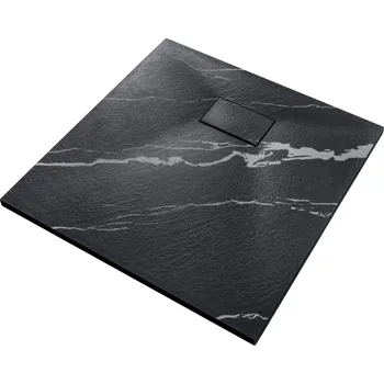 Besco Vexo čtvercová sprchová vanička, marble black Rozměr vaničky: 80x80cm, VMB-80-80-K