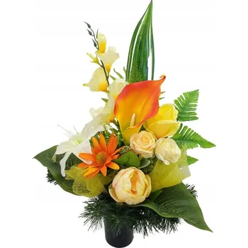 umělá květina KVĚTINY NA HŘBITOV KYTICE ROKU 2024 DO VÁZY UMĚLÉ KVĚTY