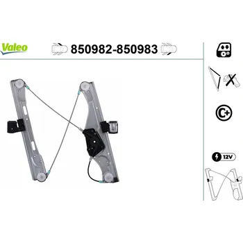 Stahovačka okna Zvedací zařízení oken VALEO 850982