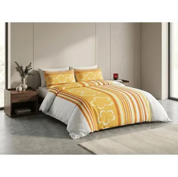 Bavlněné povlečení KELOPA oranžové Rozměr povlečení: 70 x 90 cm | 140 x 200 cm