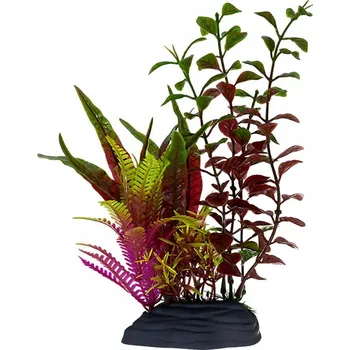 Dekorace do akvária AQUA NATURA Umělá rostlina dekorace ozdoba do akvária terária 18 cm