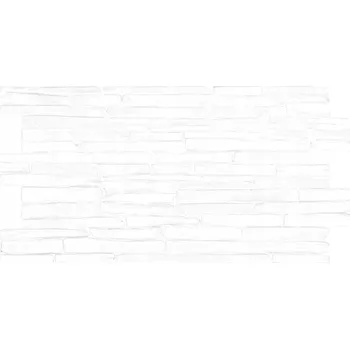 3D PVC obkladový panel - Vzhled klasického bílého břidlicového kamene