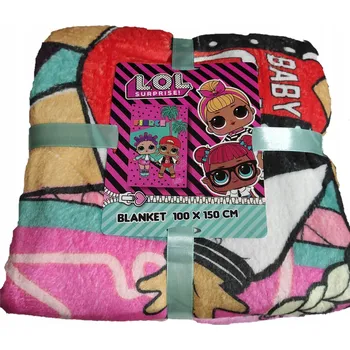 Dětská deka Dětská deka Halantex 100 x 150 cm, barevná, s motivem L.O.L. Surprise