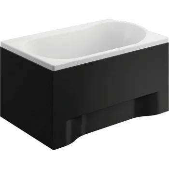 Polimat Mini krycí panel čelní + boční, černý Délka vany: 110cm, MINI-110BL