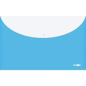 Obal s patentkou + zadní kapsa PP/A4, modrý