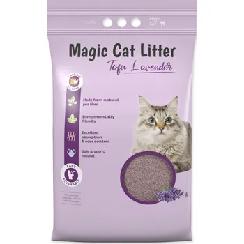Odpuzovač zvířat Magic cat Stelivo Magic Litter Tofu levandule 5,4kg/ 12l