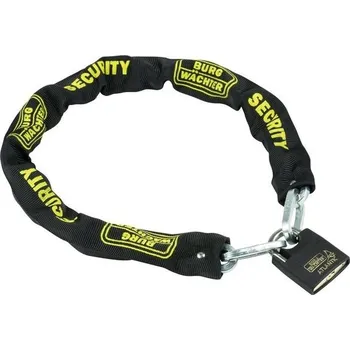 Sada domovního alarmu Kalený čtvercový řetízek Burg Wächter, délka 90 cm, tloušťka: 8 mm, SKM 8/90