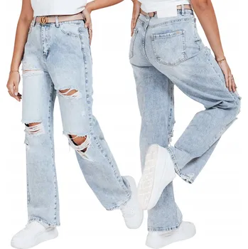 DStreet UY2794 dámské džíny rovného střihu, velikost L