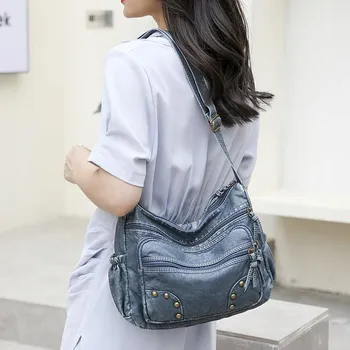 Kabelka Shein modrá kabelka ze syntetické kůže