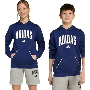 Chlapecká mikina Dětská mikina adidas JV7338 námořnická modř 59X, vel. 164