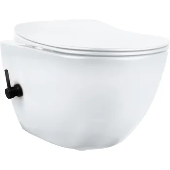 Klozet Deante Peonia BL rimless WC závěsné s bidetovou funkcí, směšovací baterie, CBP_6WNW