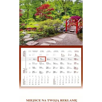 Kalendář Kalendář 2026 nástěnný jednodílný Zahrada