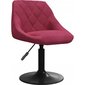 Barová židle Barová stolička, vínově červená, potažená sametem