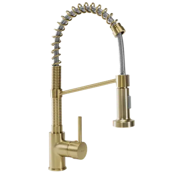 Rea Spring dřezová baterie s výsuvnou sprškou, gold, REA-B4805