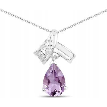 Přívěsek STŘÍBRNÝ PŘÍVĚSEK S PŘÍRODNÍM AMETYSTEM