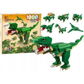 ostatní stavebnice Stavební Stavebnice dinosaurů 6v1 DIY sada Dinosaurus 1000 dílků.