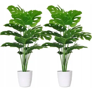 umělá květina Umělá pokojová rostlina monstera zelená 70 cm, 18 listů