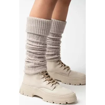 Cyklistické návleky Dámské vlněné návleky 095 Béžová - Steven béžová one size