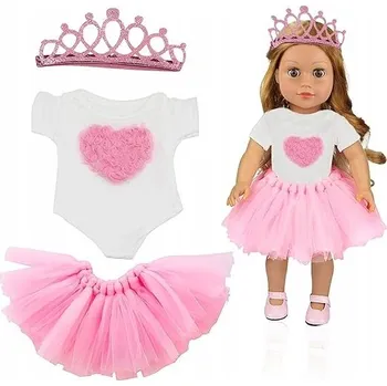 Panenka CIUSZKI DLA LALEK UBRANKA MIMINKO BODY Sukně koruna