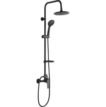 Aplomo Enna sprchový set s baterií, black, PKE_70KX