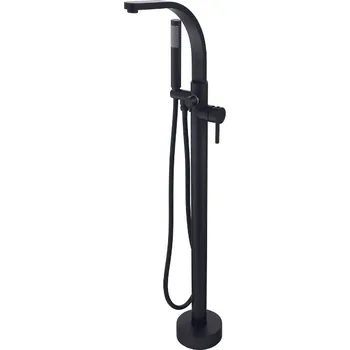 Vodovodní baterie Besco Decco II vanová stojanová baterie, black, BW-DII-CZ