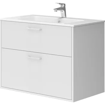 Koupelnový nábytek Lavedo Afina Piedra White 80 koupelnová skříňka s umyvadlem, AF-80-PIE-WH