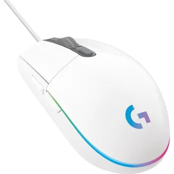 Myš Logitech G203 Gen2/Herní/Optická/Pro praváky/8 000 DPI/Drátová USB/Bílá