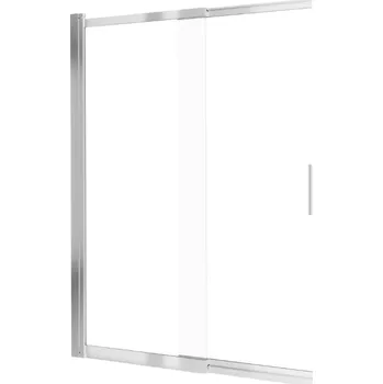 Aplomo Prizma 100x140 dvoudílná vanová zástěna, chrom, KTJ_073R