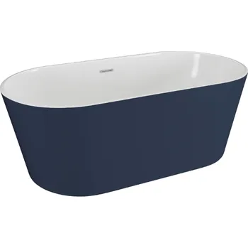 Polimat Uzo volně stojící akrylátová vana 160x80, modrá, 00516