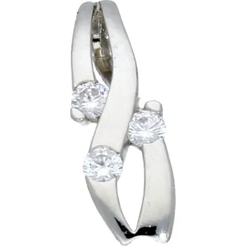 Módní doplněk Goldstore Přívěsek se zirkony bílé zlato Váha: 0.66 g