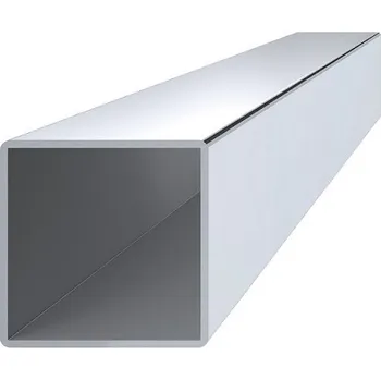 Madlo do koupelny profil čtvercový EL1-JK40, leštěná nerez, délka 3 m - uzavřený nerezový jekl 40 x 40 x 2 mm, leštěná nerez AISI304, prodej v délkách 1, 2, 3, 4, 5 a 6 m