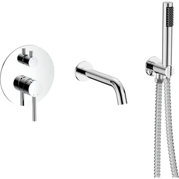 Besco Veo podomítková vanová baterie se sprchou, chrom, BW-VSP-CH