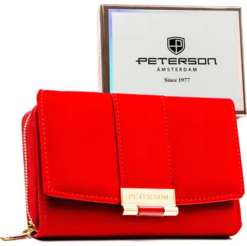 Peněženka Peterson peněženka eko kůže červená - dámská