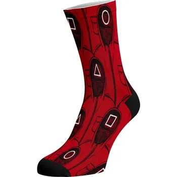 Dámské ponožky Walkee barevné ponožky - Masky Barva: Červená, Velikost: 37-41