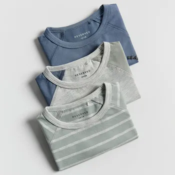 Reserved - Dlouhý bavlněný rukáv 3 ks - bledá zelená - 007HS-07X - 007HS-07X-86